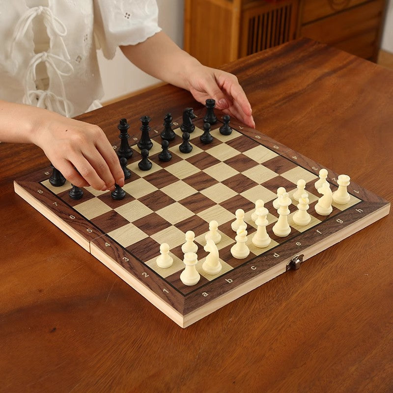 Chess Magnetic Wooden Mini Foldable Board