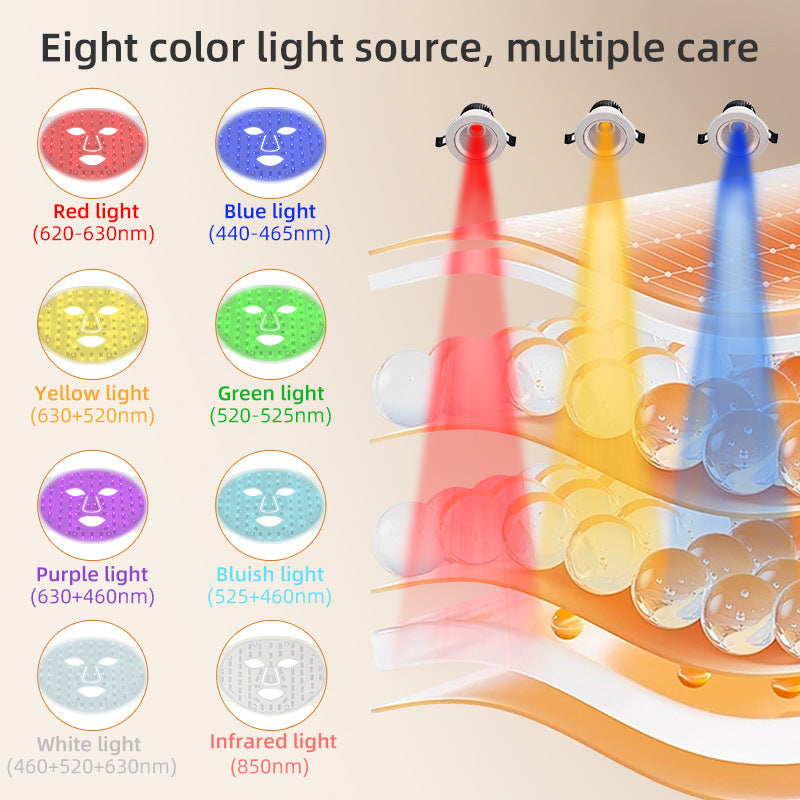 8 Colors + Infrared LED Face Mask