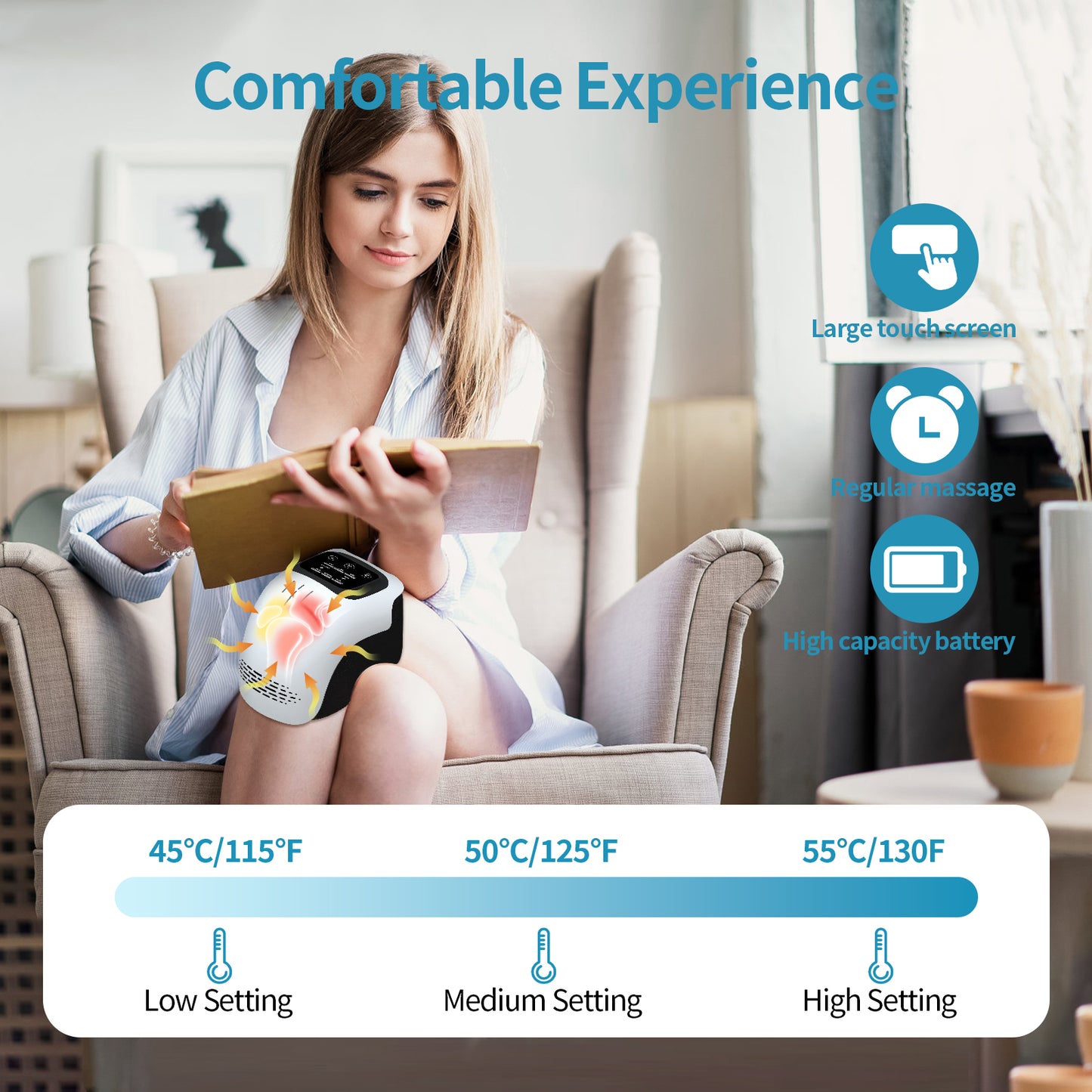 Electric Heating Knee Massager