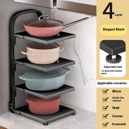 Kitchen Countertop Pot Rack