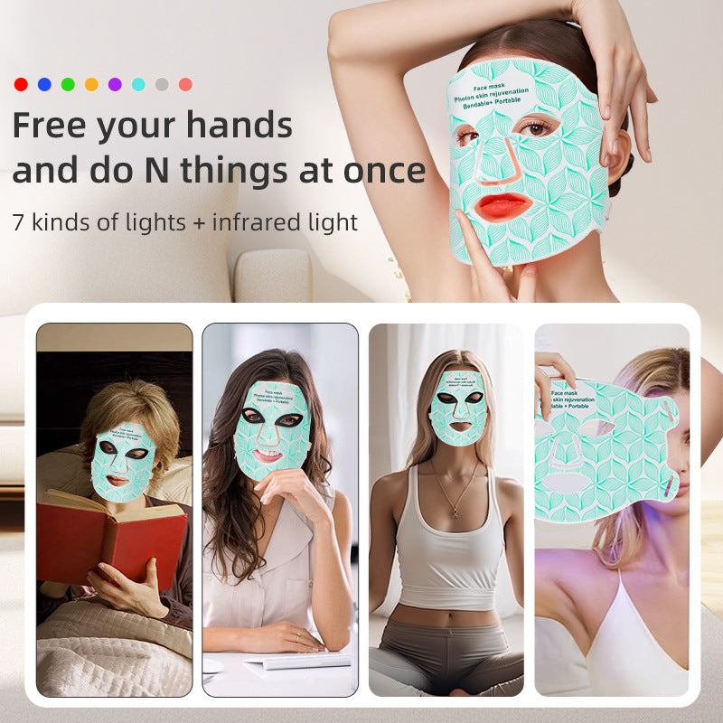 8 Colors + Infrared LED Face Mask