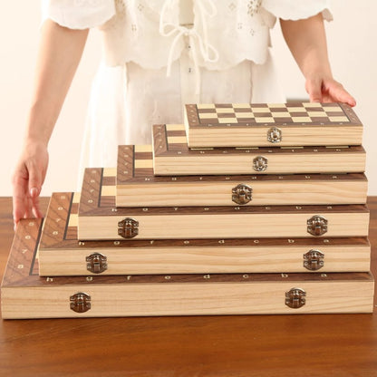 Chess Magnetic Wooden Mini Foldable Board