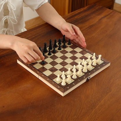 Chess Magnetic Wooden Mini Foldable Board