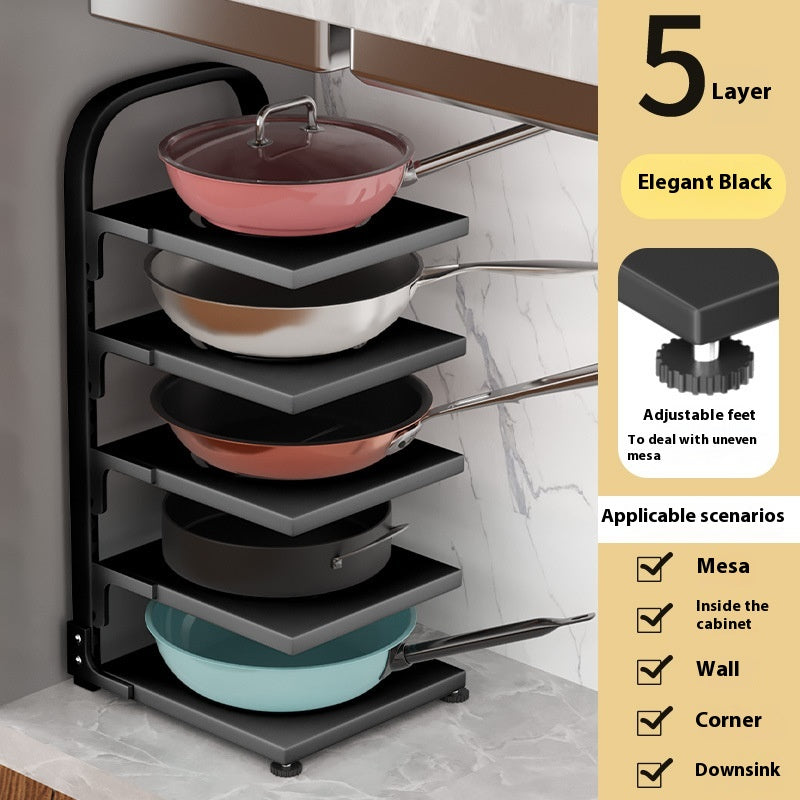 Kitchen Countertop Pot Rack
