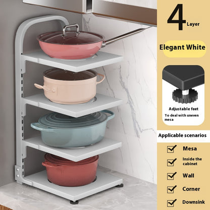 Kitchen Countertop Pot Rack