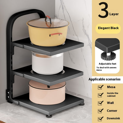 Kitchen Countertop Pot Rack