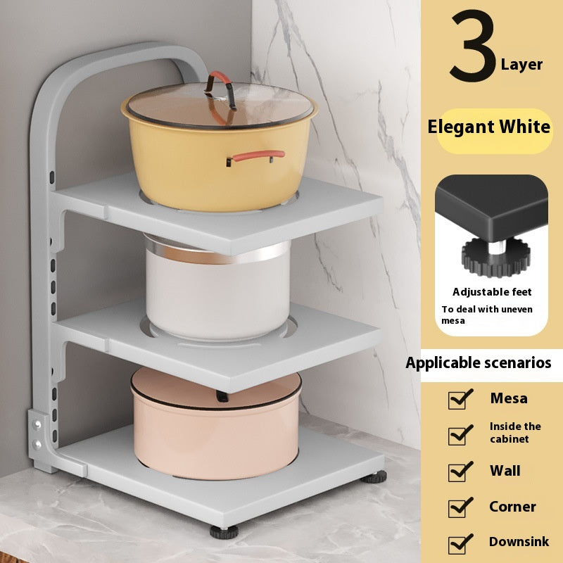 Kitchen Countertop Pot Rack